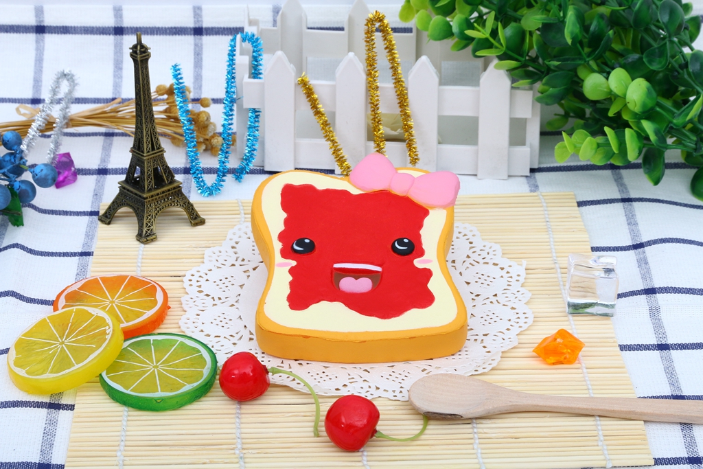 Cartoon Toast PU Foam Toy