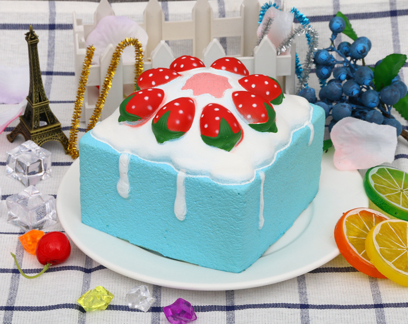 Square Blue Cake Toy