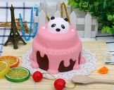 Panda Cake PU Squeeze Ball