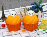 Halloween Skull Light Cake Squishy